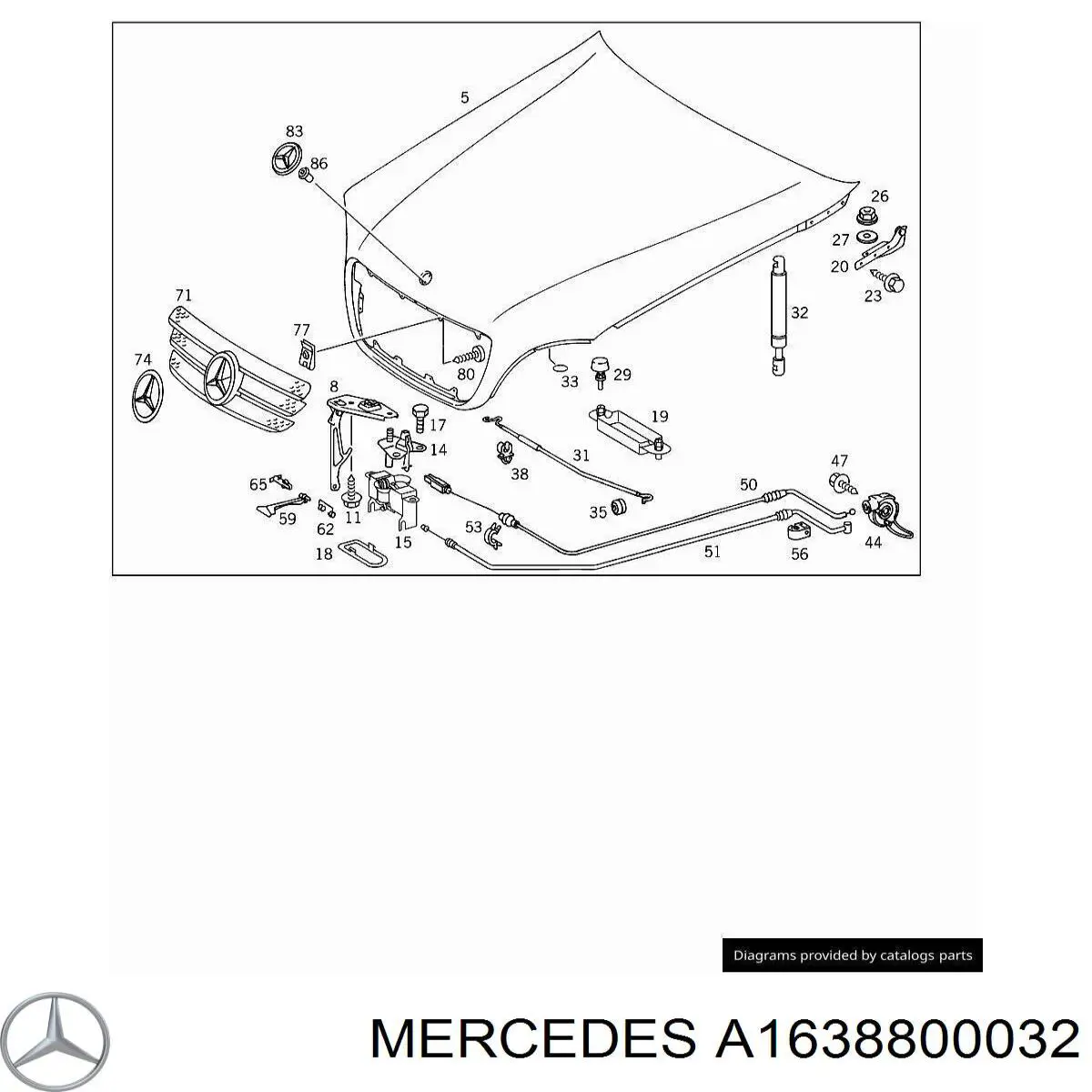 A1638800032 Mercedes 