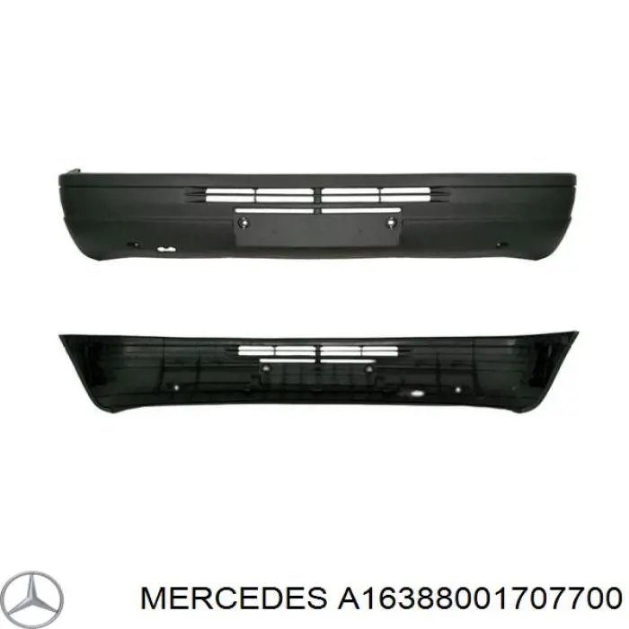 Купить A16388001707700 Mercedes Буфер (бампер) передний