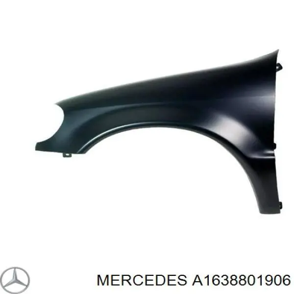 1638801906 Mercedes pára-lama dianteiro esquerdo