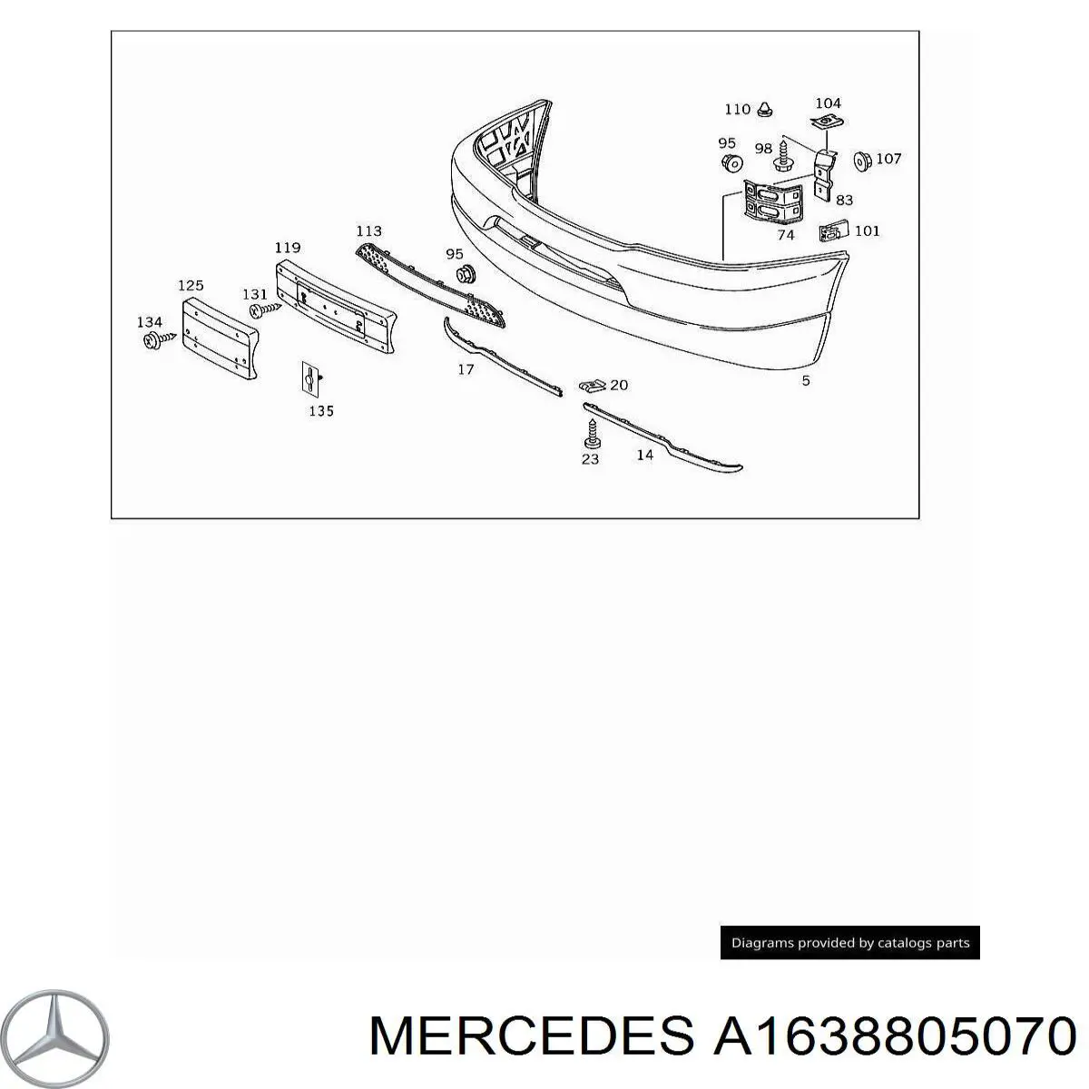 A1638805070 Mercedes 