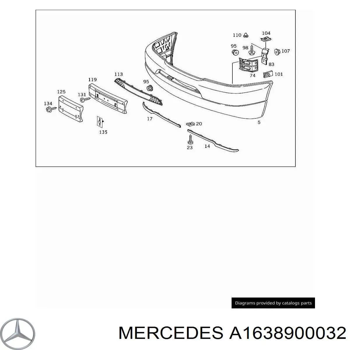 A1638900032 Mercedes 