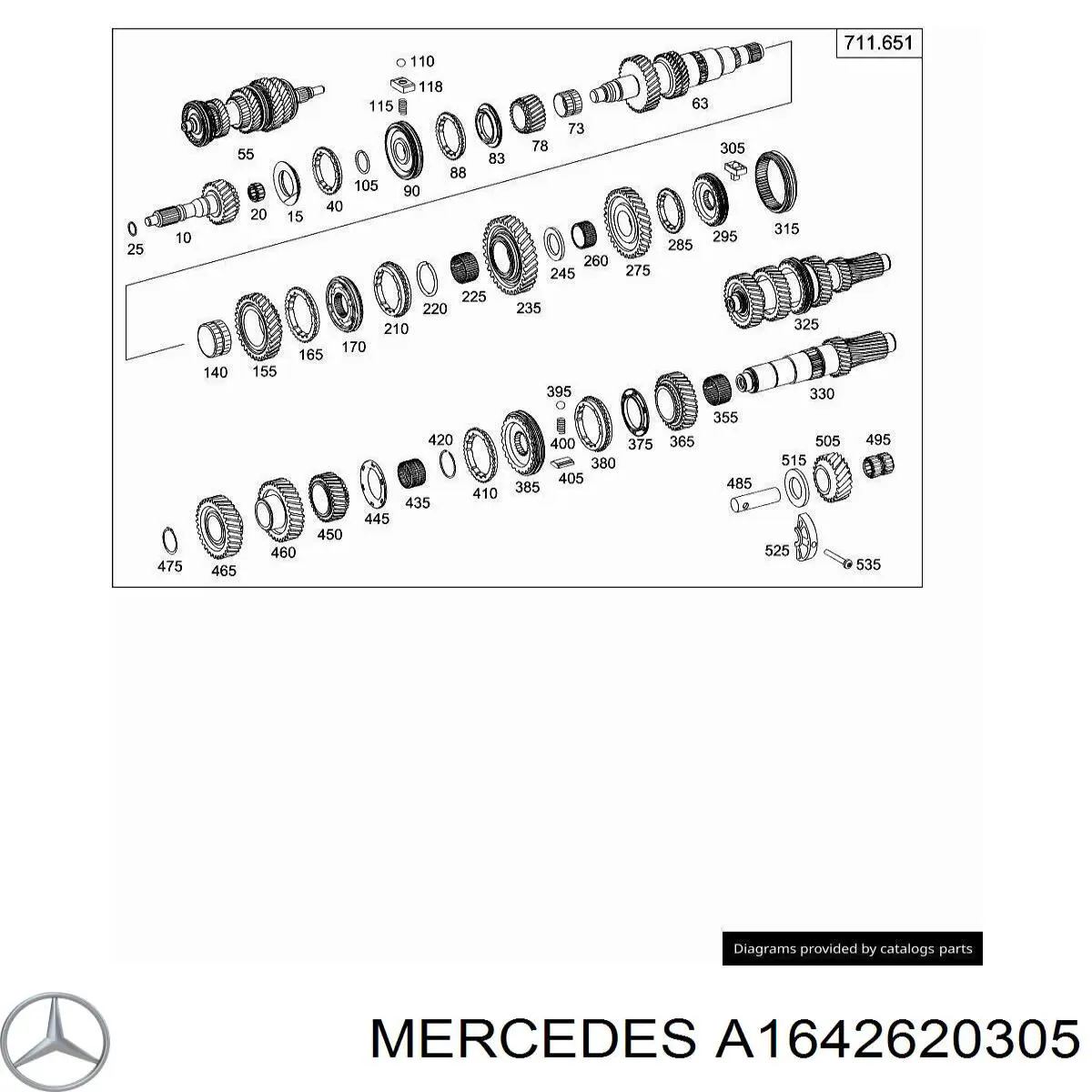 Вторичный вал КПП на Mercedes Sprinter (906)