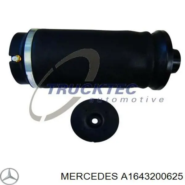 Купить A1643200625 Mercedes Пневмоподушка (пневморессора) моста заднего