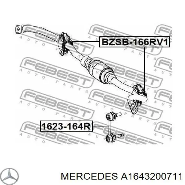 A1643200711 Mercedes стабилизатор задний