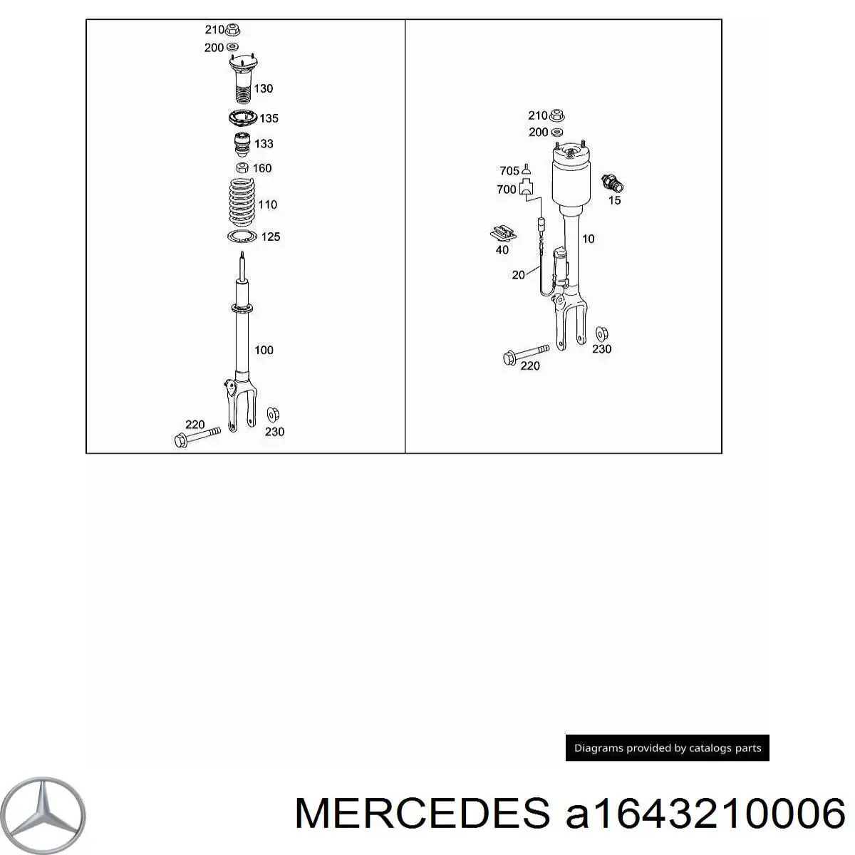  A1643210006 Mercedes