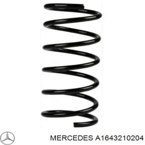 A1643210204 Mercedes пружина передняя