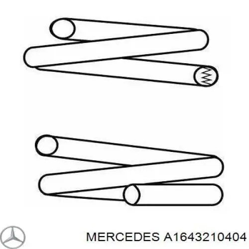 Пружина амортизатора передняя Mercedes A1643210404 цена, от 87.53 USD