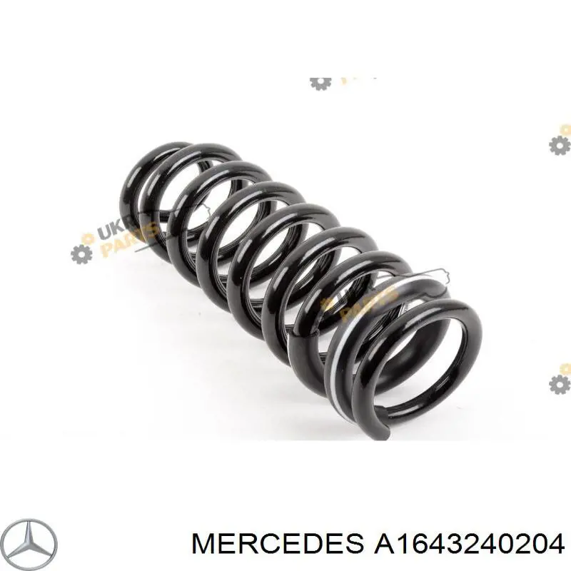 A1643240204 Mercedes пружина задняя