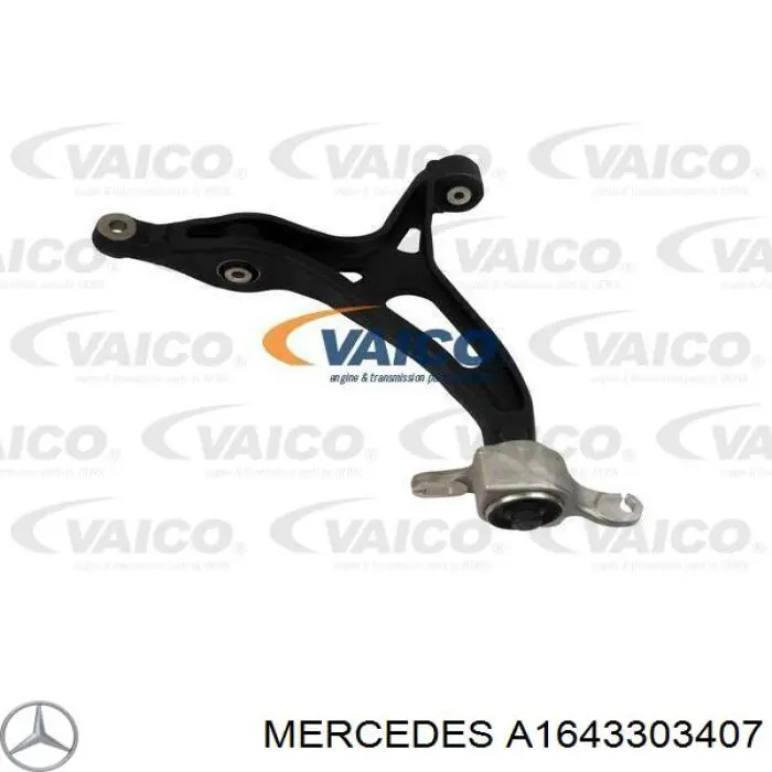 A1643303407 Mercedes braço oscilante inferior esquerdo de suspensão dianteira