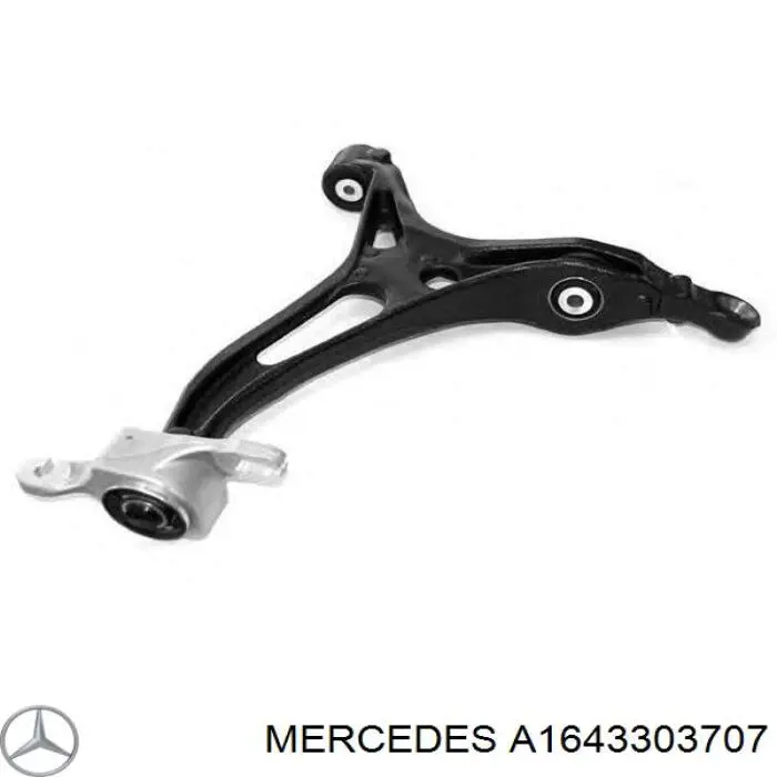 A1643303107 Mercedes braço oscilante inferior esquerdo de suspensão dianteira