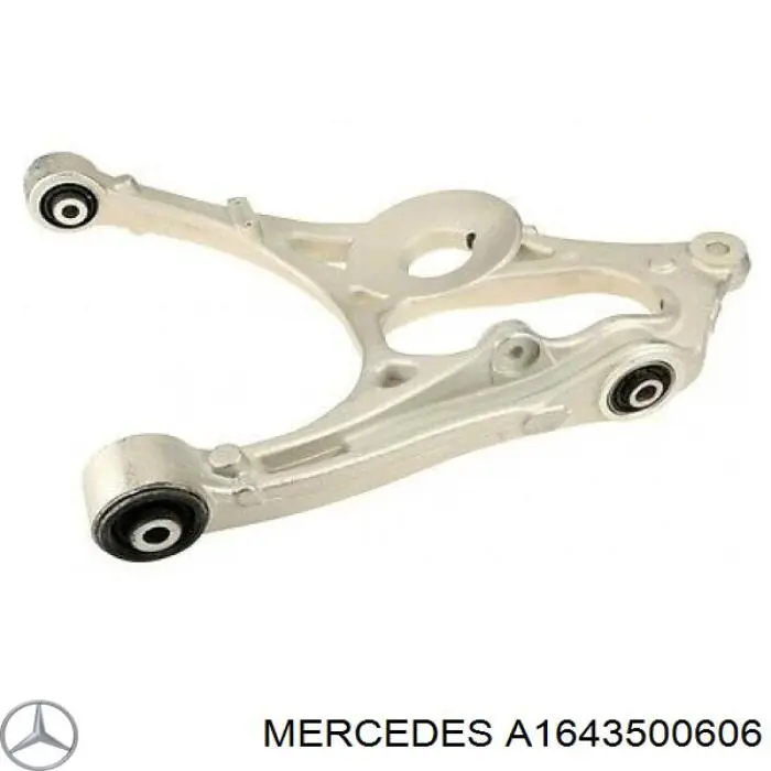 A1643500606 Mercedes braço oscilante inferior esquerdo de suspensão traseira