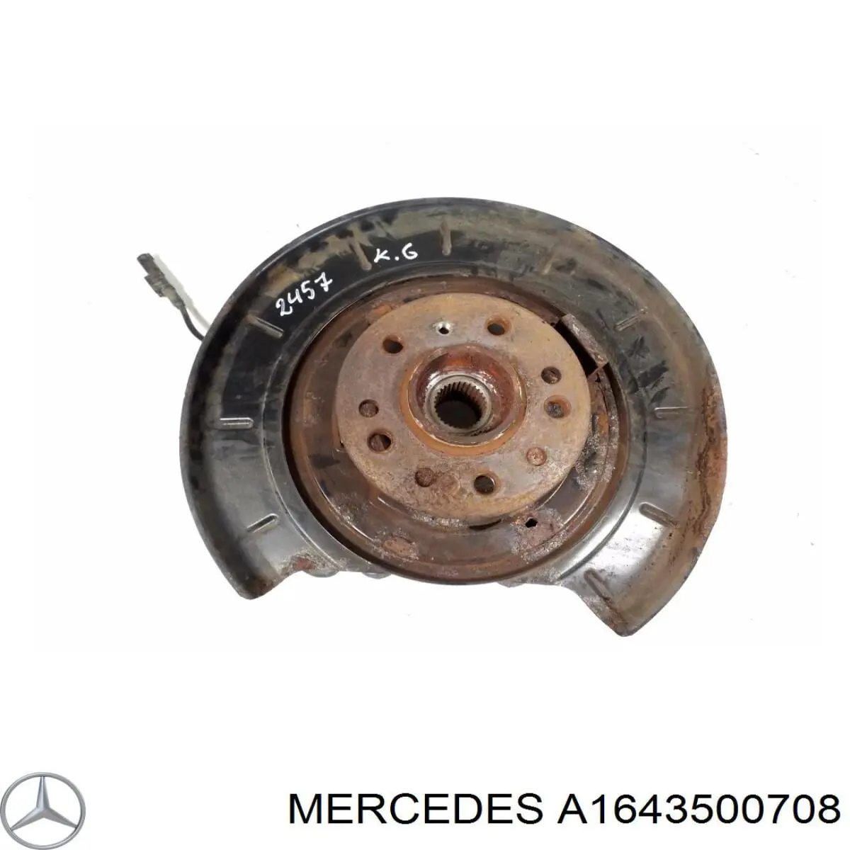 Купить 1643501308 Mercedes Цапфа (поворотный кулак) задний левый