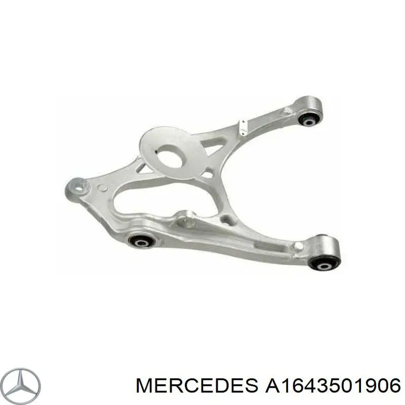 A1643501906 Mercedes braço oscilante inferior esquerdo de suspensão traseira