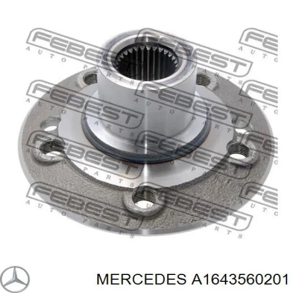 A1643560201 Mercedes cubo traseiro