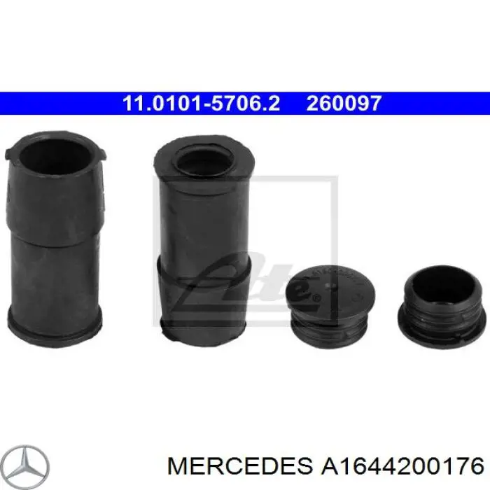 A1644200176 Mercedes kit de reparação de suporte do freio dianteiro