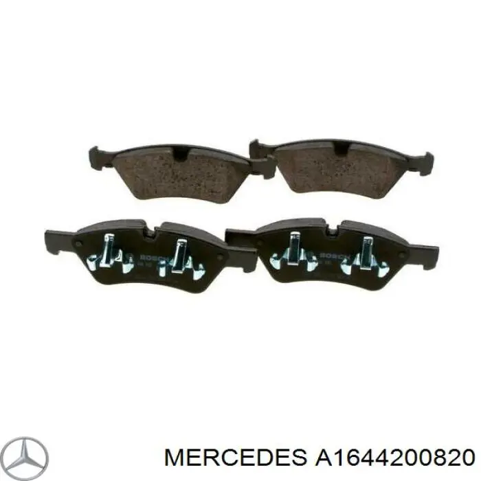 A1644200820 Mercedes колодки тормозные передние дисковые