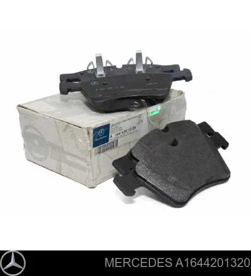 Колодки тормозные передние дисковые Mercedes A1644201320