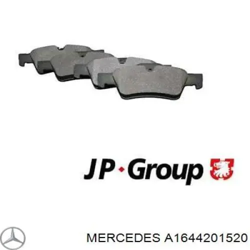Колодки дисковые  Mercedes A1644201520 цена, от 77.88 USD
