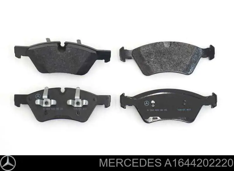 Колодки тормозные передние дисковые Mercedes A1644202220