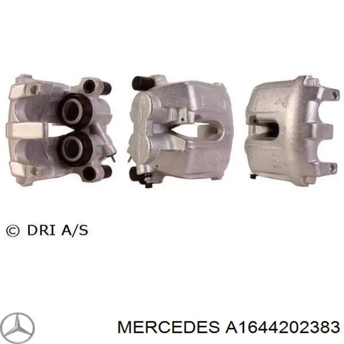 Суппорт тормозной передний левый Mercedes A1644202383