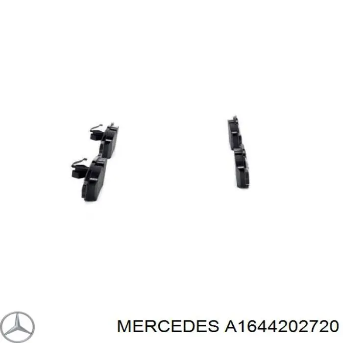 Купить A1644202720 Mercedes Колодки тормозные задние, дисковые