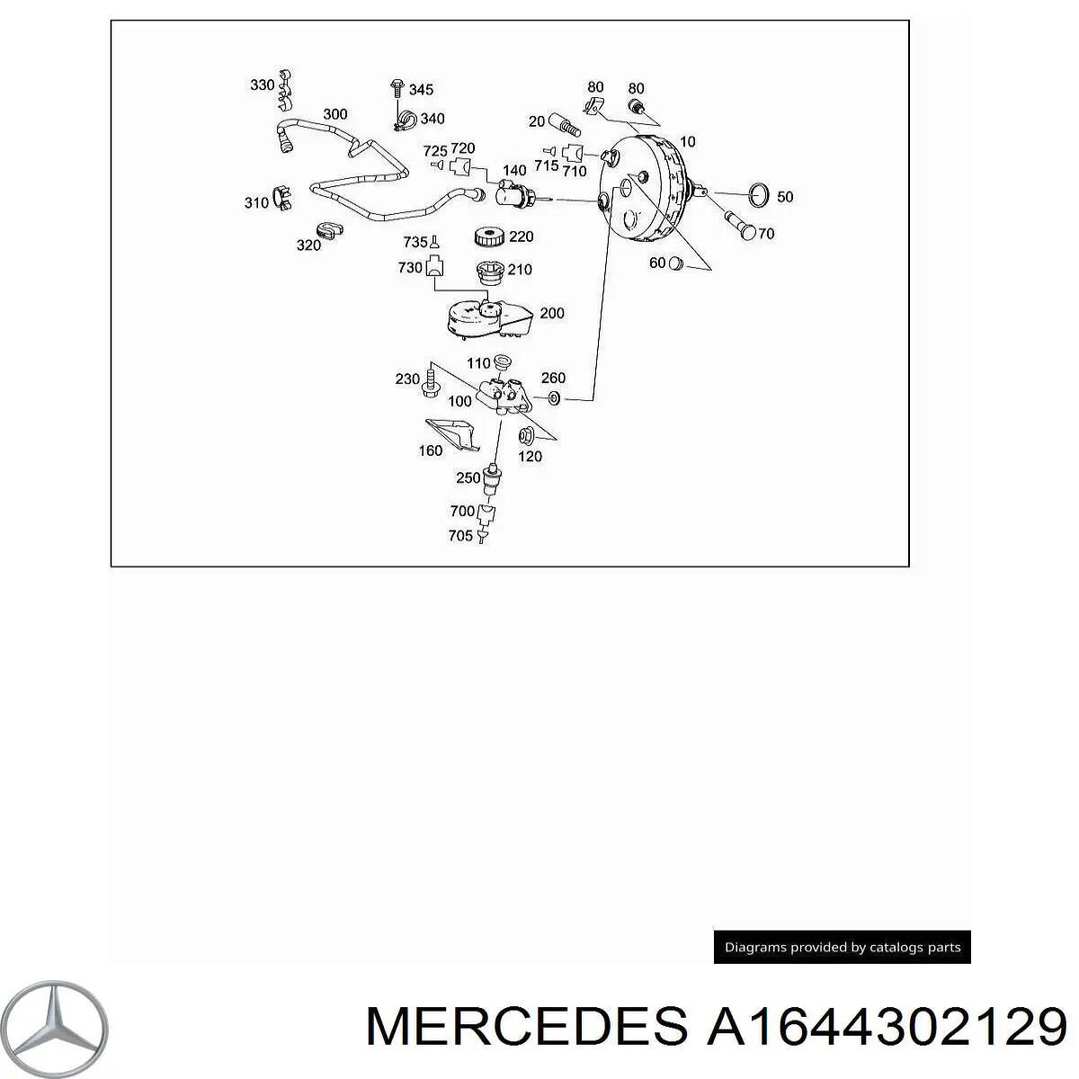 Купить A1644300729 Mercedes 