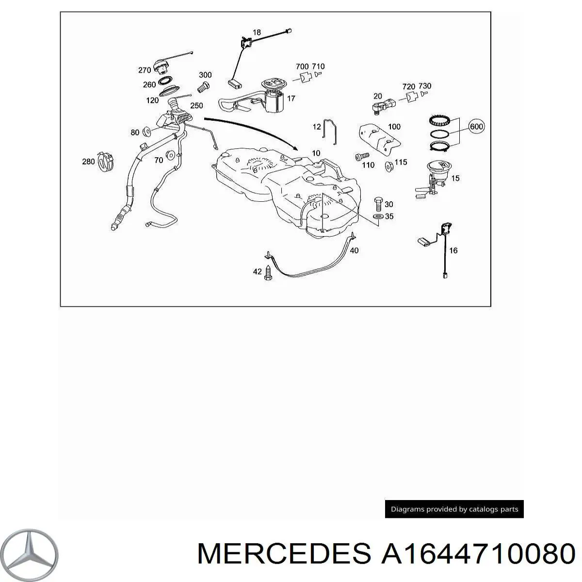 A1644710080 Mercedes 