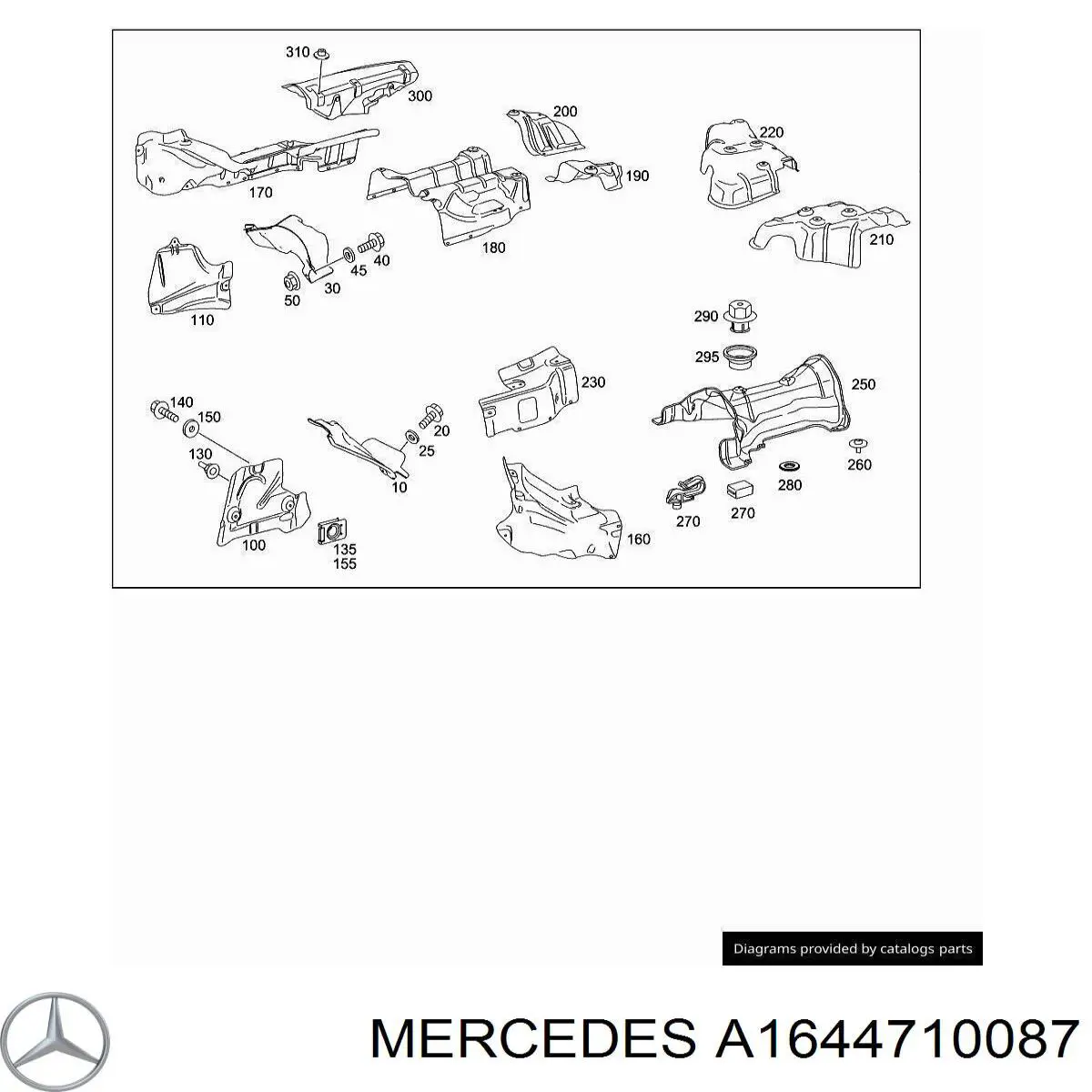  Mercedes A1644710087 цена, от 6.86 USD