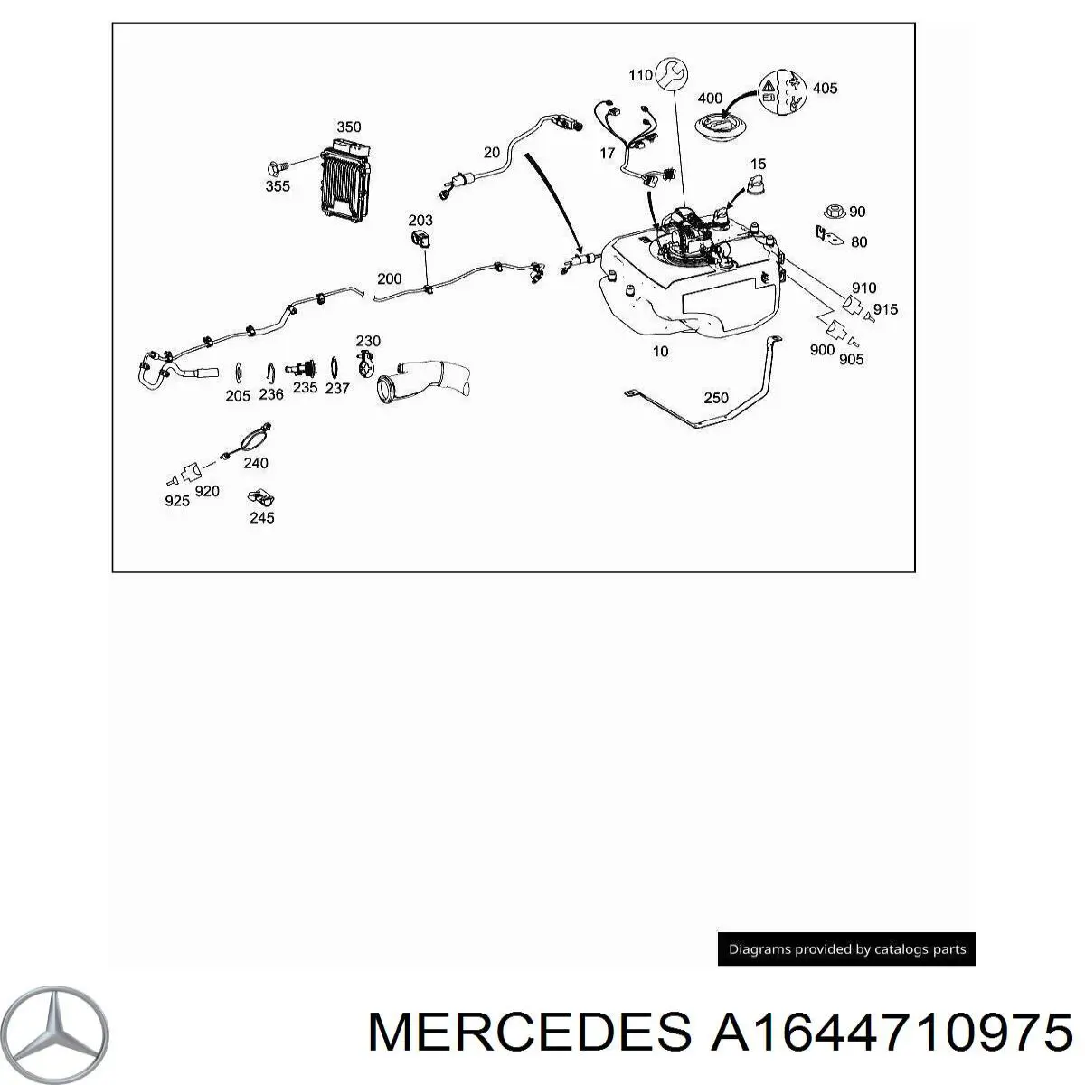 Блок подогрева топлива Mercedes A1644710975