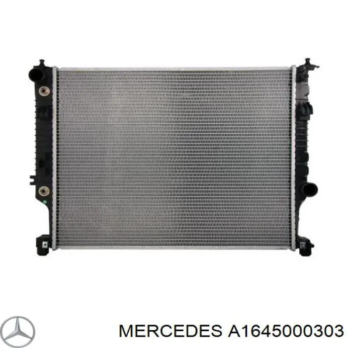 A1645000303 Mercedes radiador de esfriamento de motor