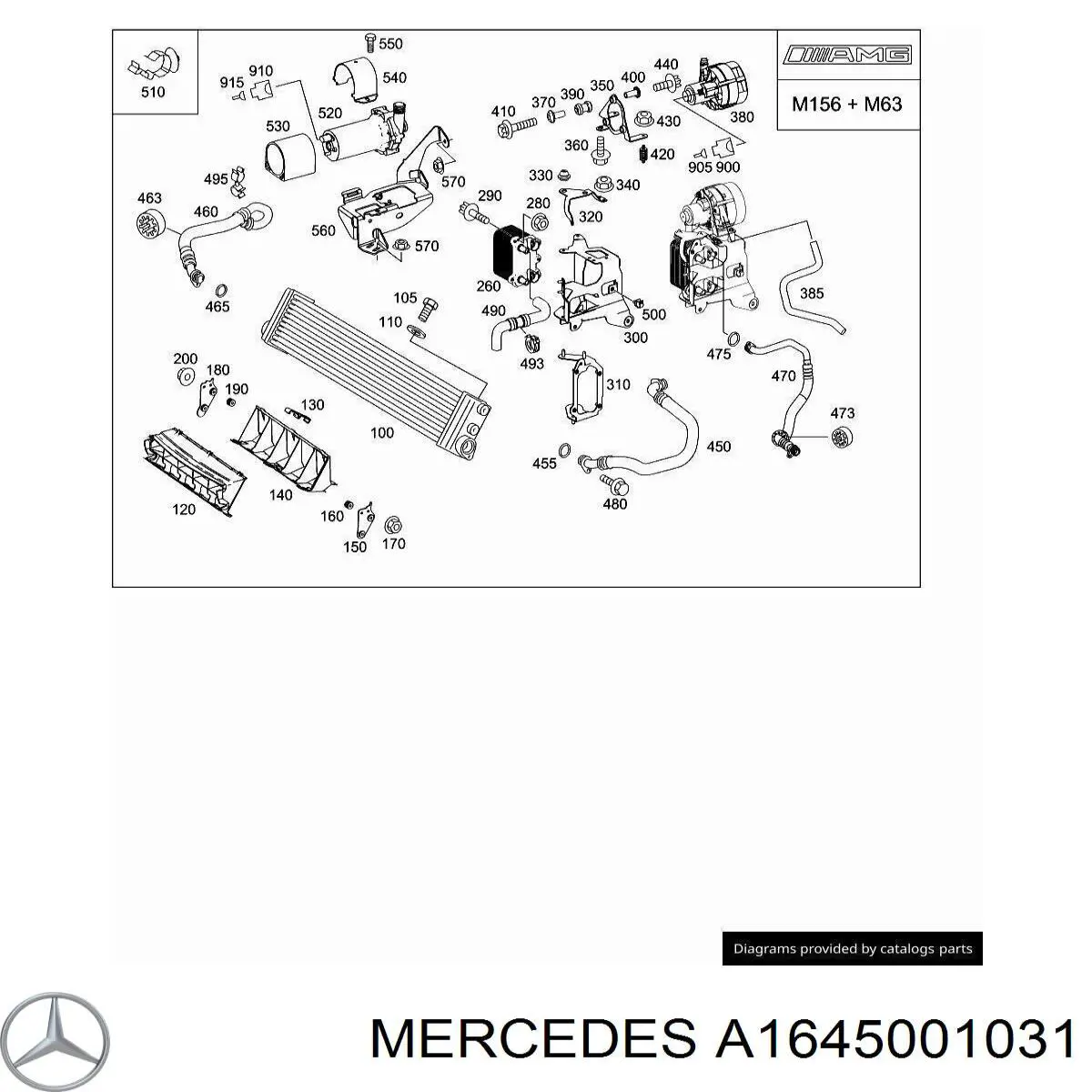 A1645001031 Mercedes 