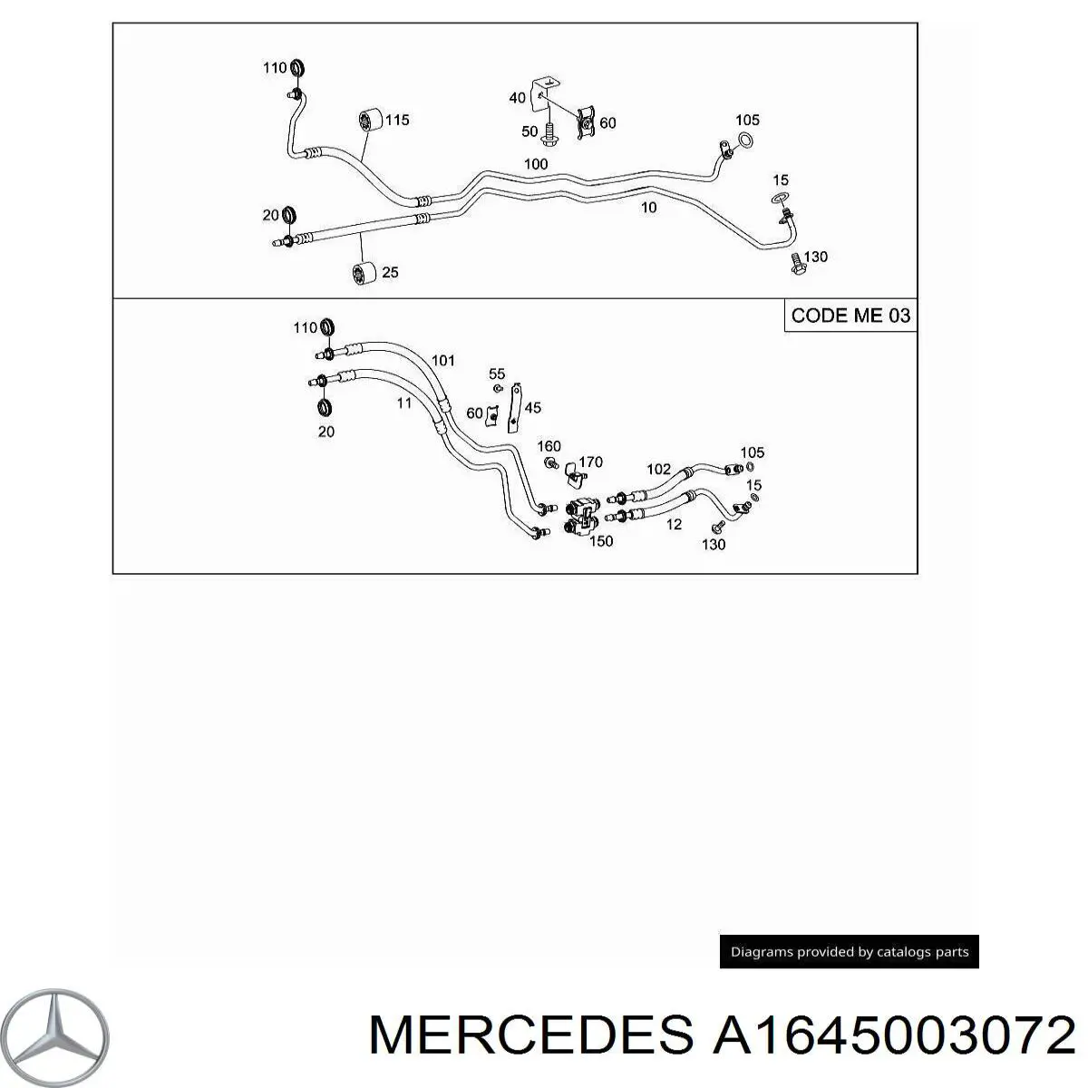 A1645003072 Mercedes 
