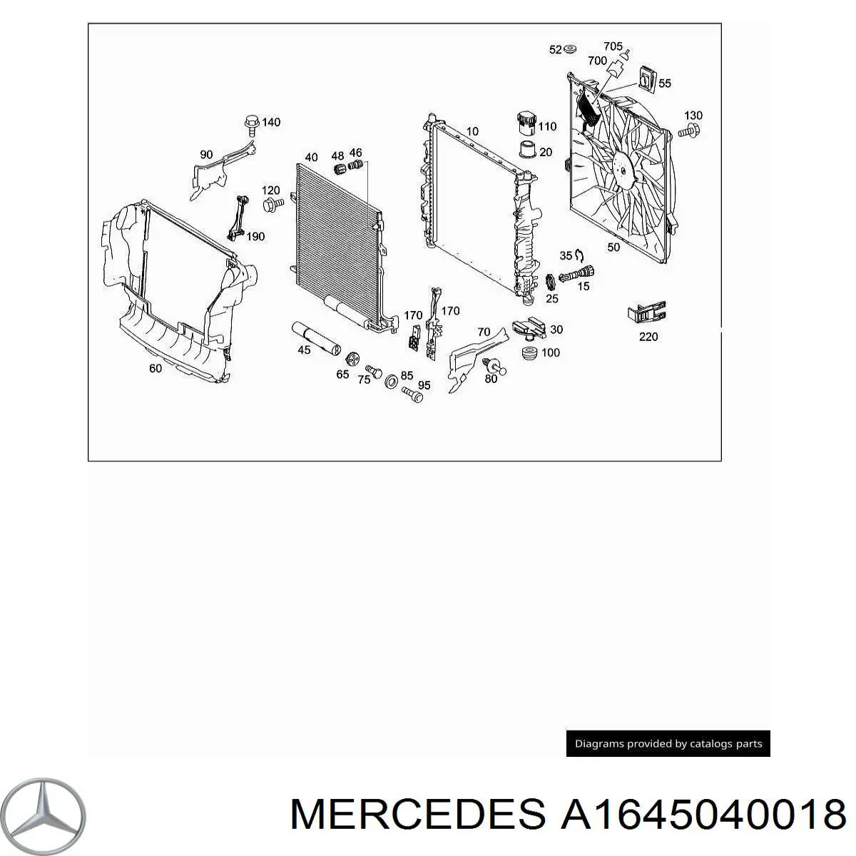  Mercedes A1645040018 цена, от 12.43 USD