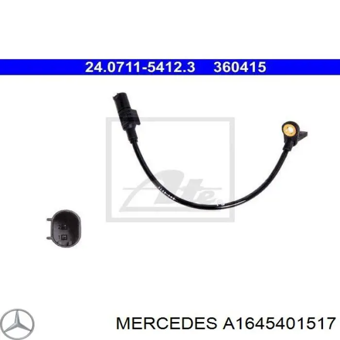 A1645401517 Mercedes датчик абс (abs задний)