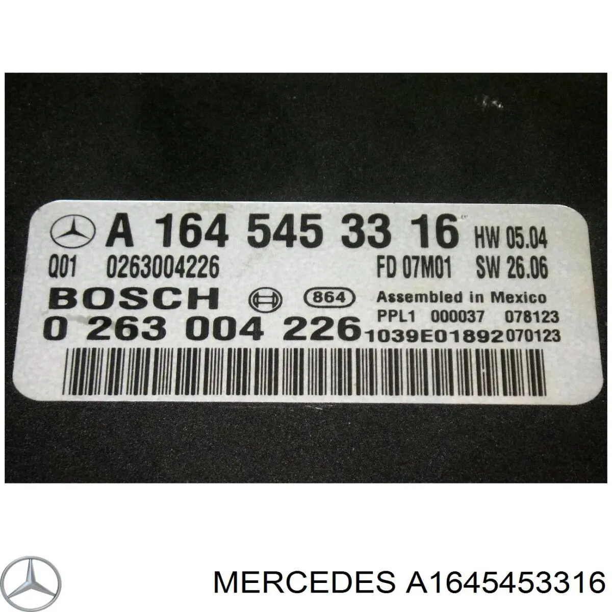 A1645453316 Mercedes модуль управления (эбу парктроником)