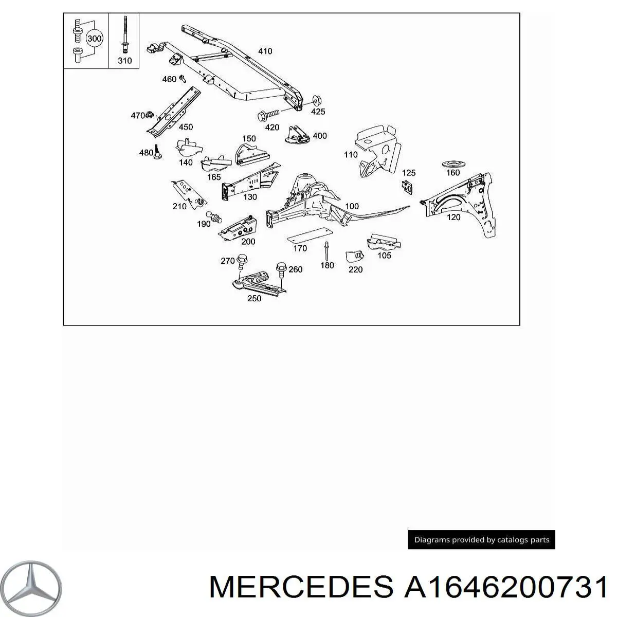 A1646200731 Mercedes 