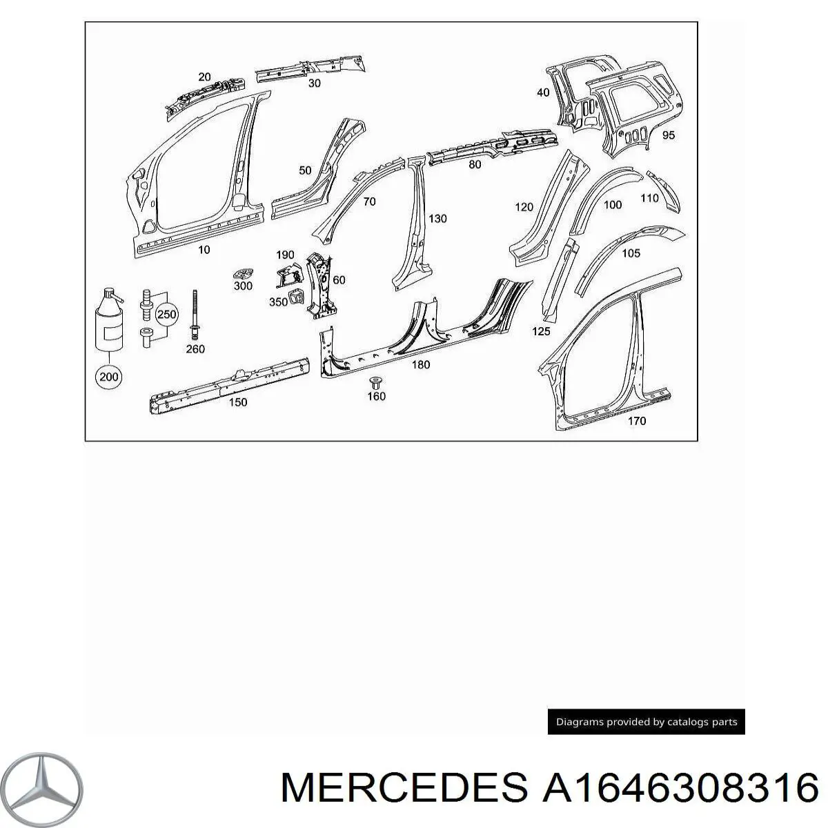  Mercedes A1646308316 цена, от 658.64 USD