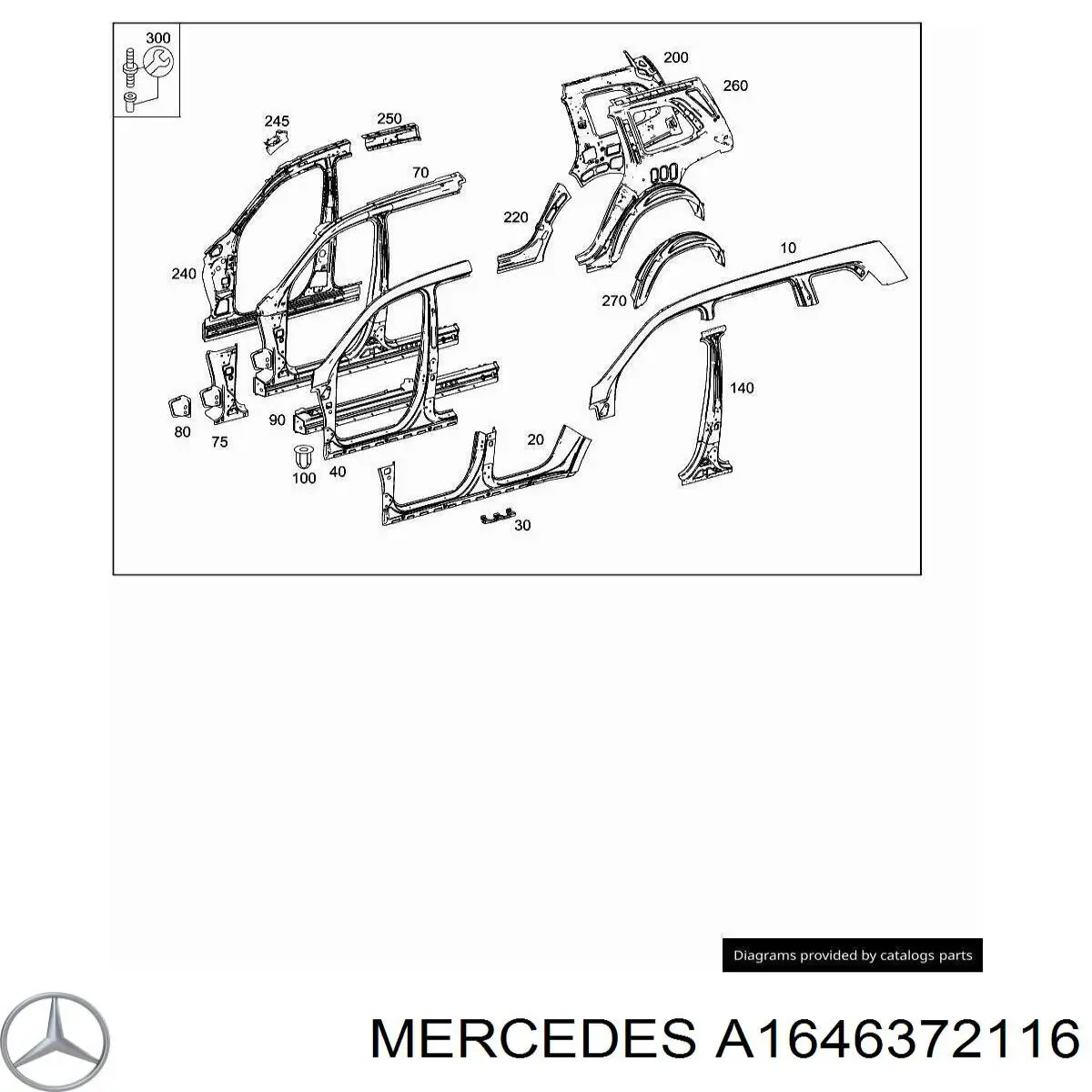  Mercedes A1646372116 цена, от 29.14 USD