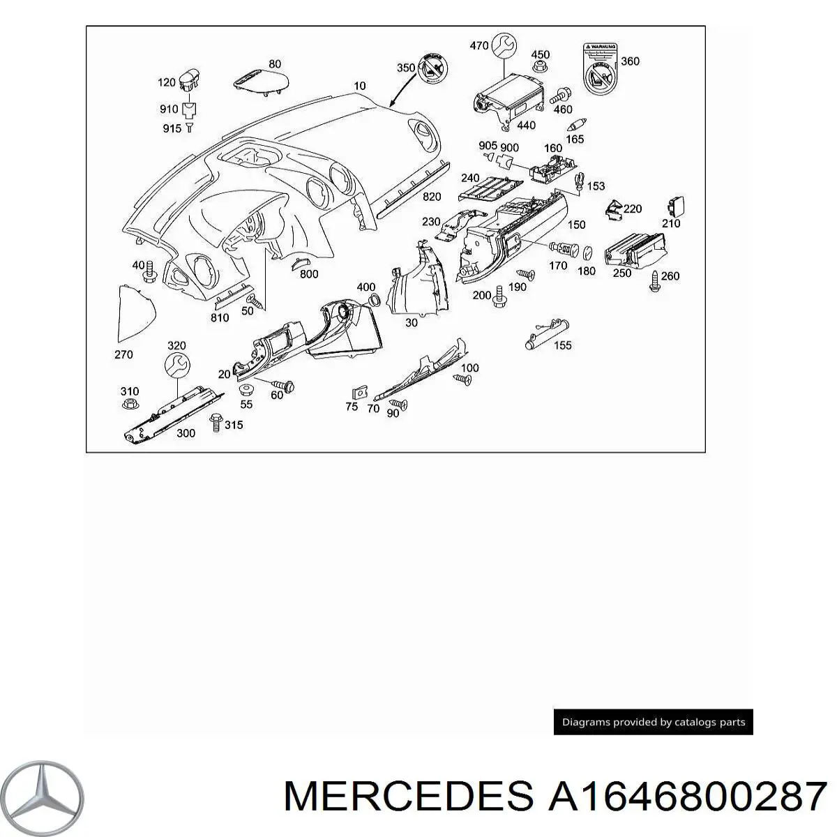  Mercedes A1646800287 цена, от 5.71 USD