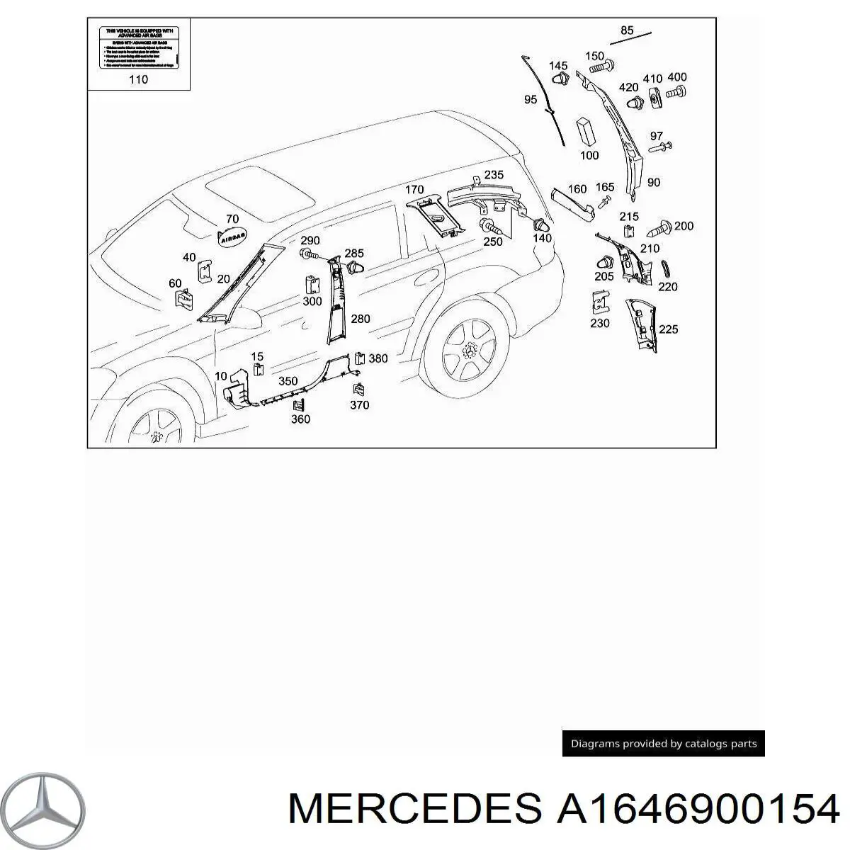 A1646900154 Mercedes 