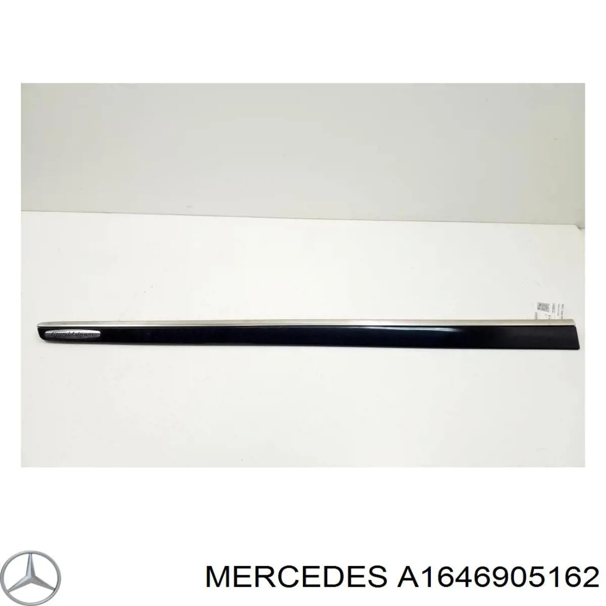 A1646905162 Mercedes moldura da porta dianteira esquerda