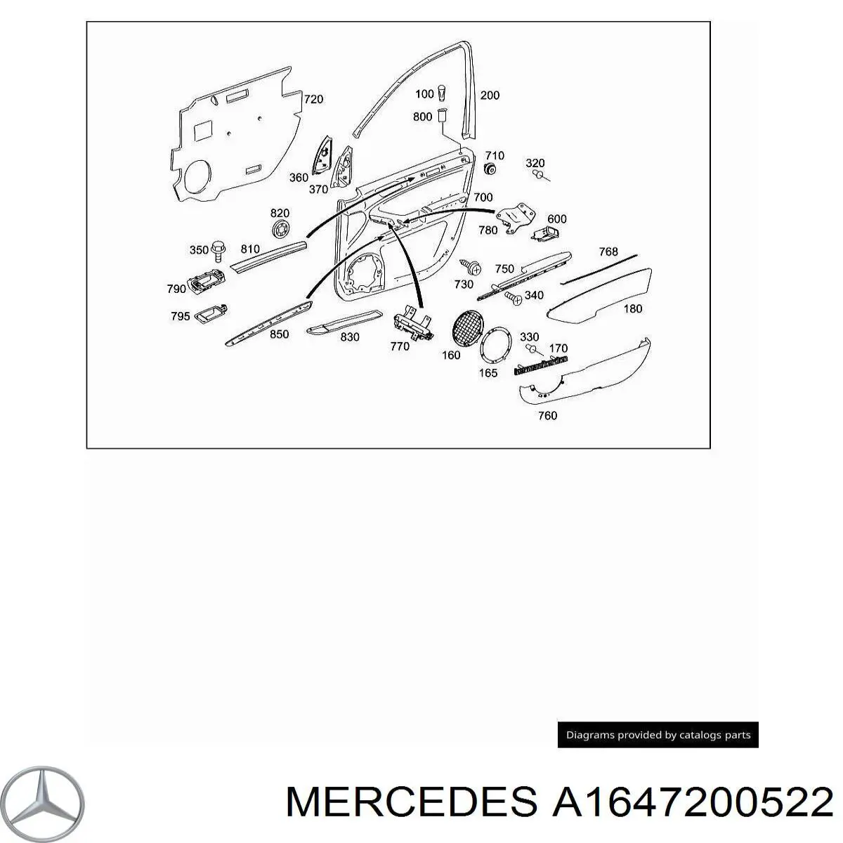 A1647200522 Mercedes 