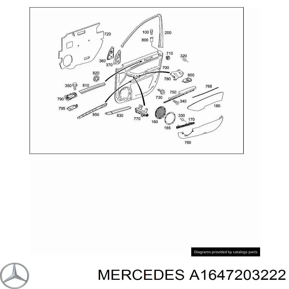 A1647203222 Mercedes 