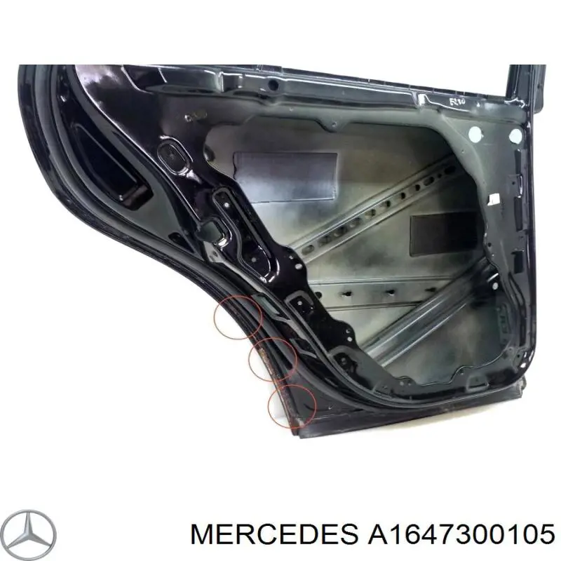 Дверь задняя, левая Mercedes A1647300105 цена, от 63.49 USD