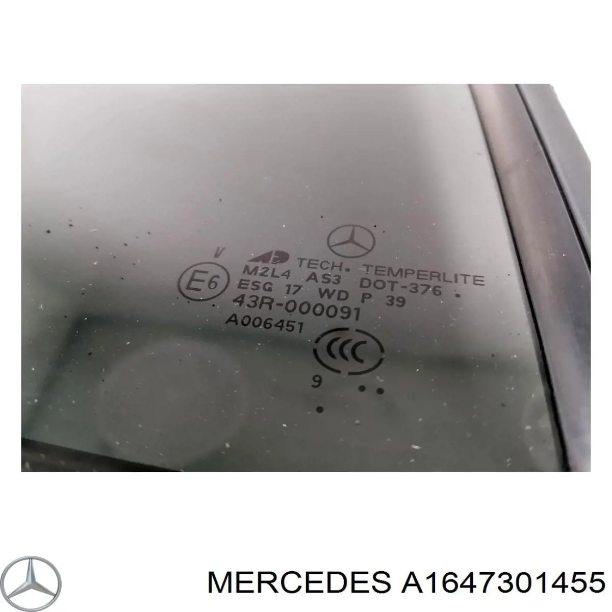 Купить A1647301455 Mercedes Окно надставки двери задней