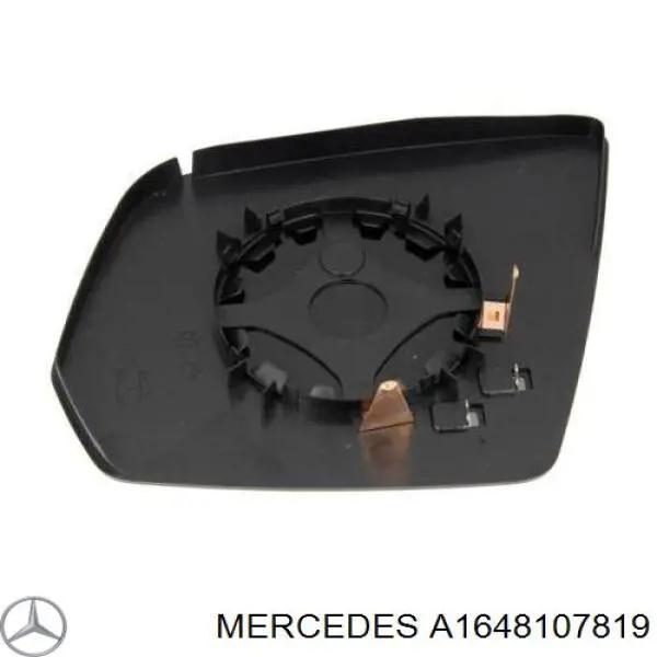 A1648107819 Mercedes elemento espelhado do espelho de retrovisão direito