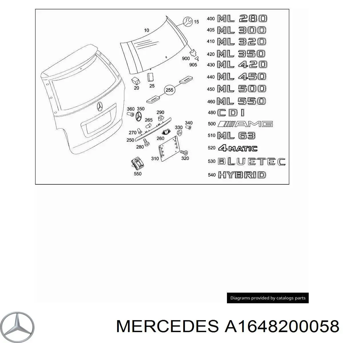 A1648200058 Mercedes 