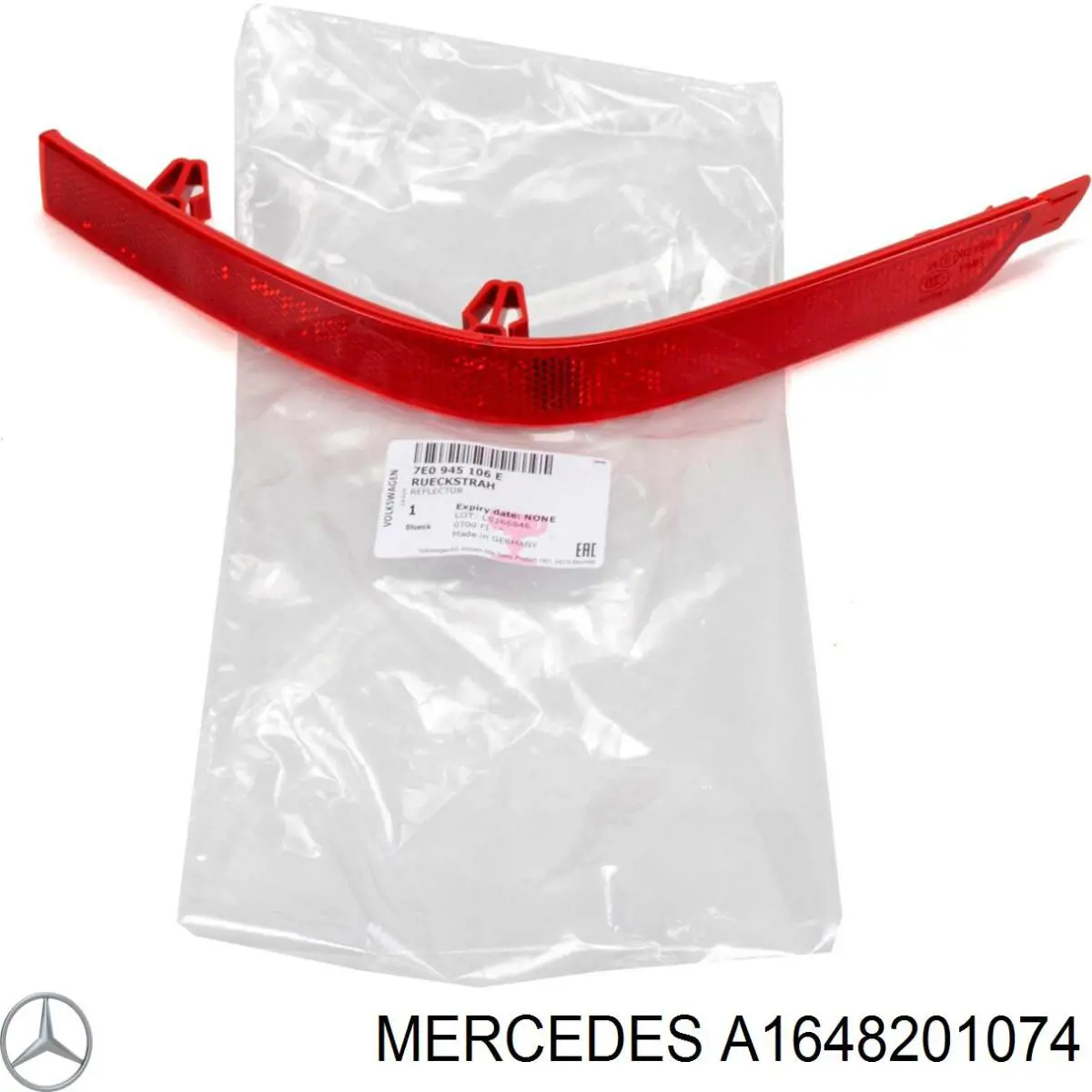 Отражатель бампера заднего правый Mercedes A1648201074 цена, от 67.75 USD