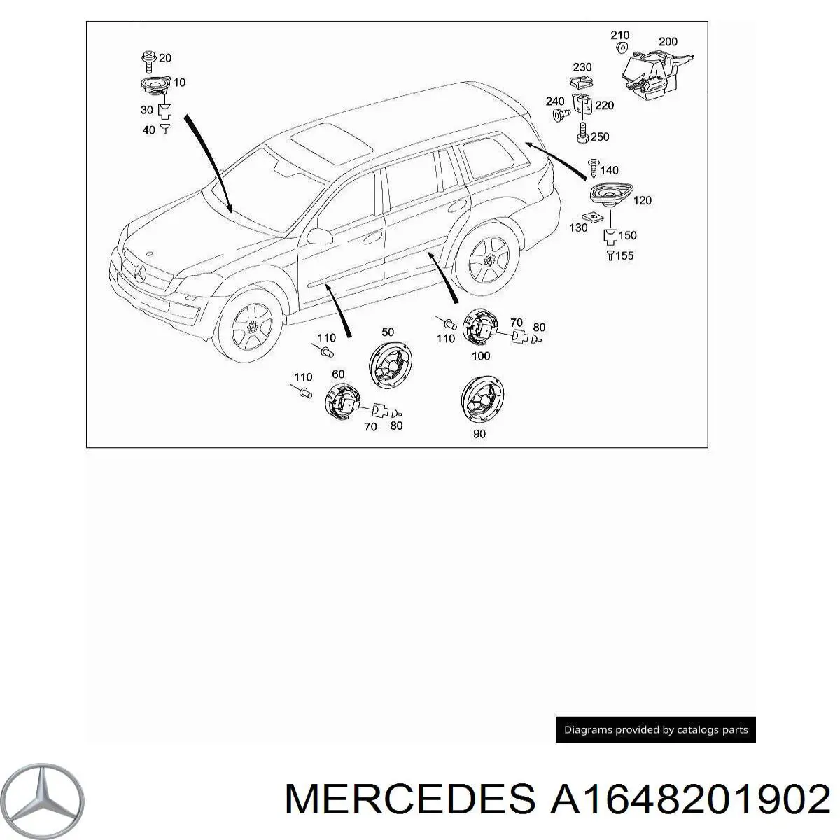  Mercedes A1648201902 цена, от 6.33 USD