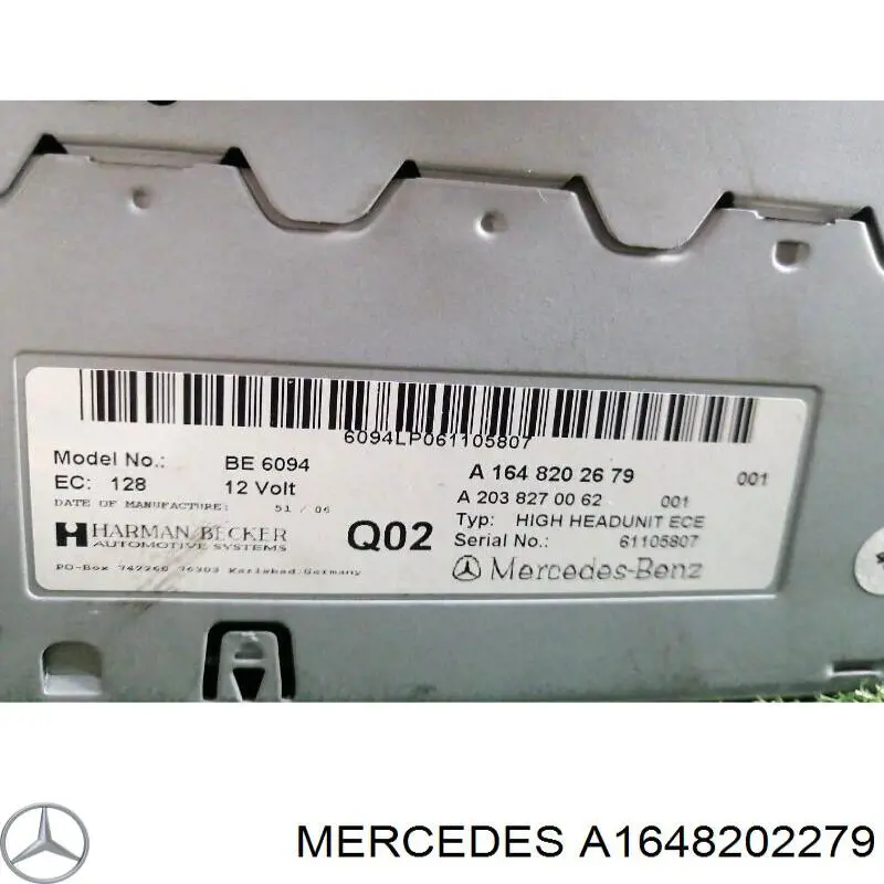 A1648202279 Mercedes 